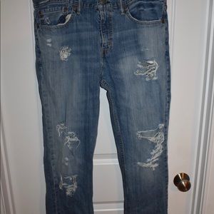 Jeans, Levi’s, ripped, slim fit stretched, 34x34